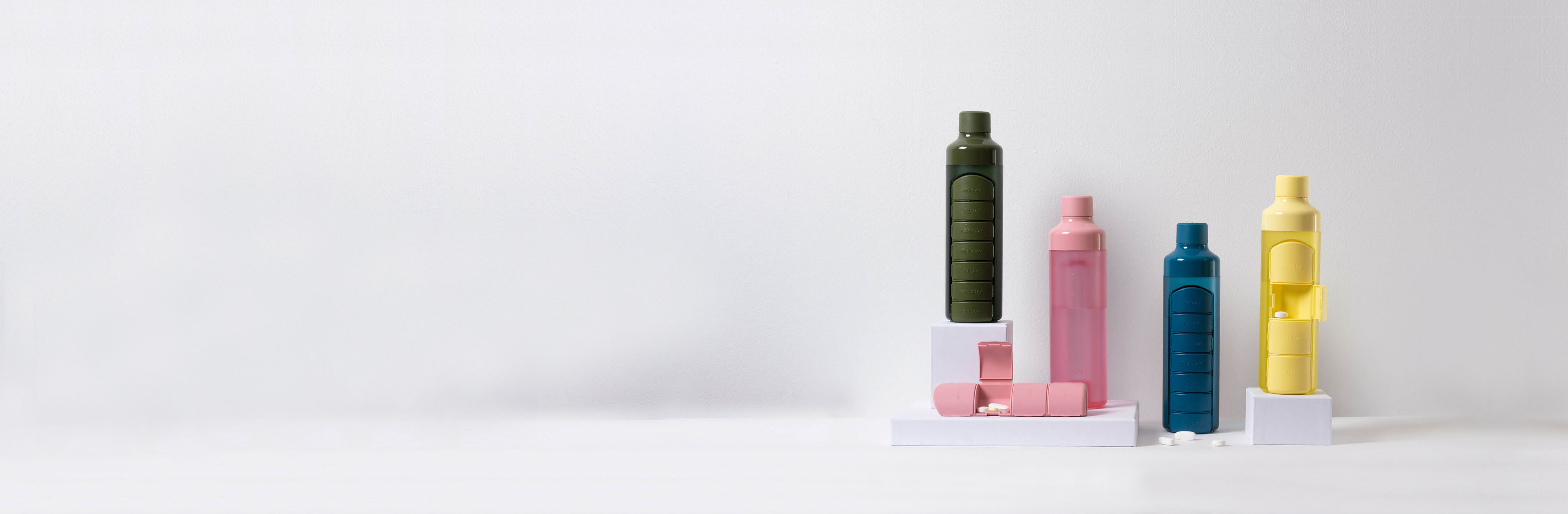 YOS Bottle - Drinking Bottle With Pill Box